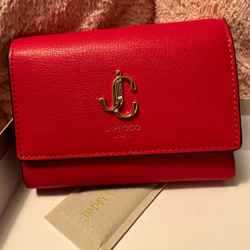 Jimmy Choo tri fold wallet